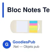 Bloc-notes personnalisable en carton recyclé avec logo - Tesher - Miniature 2