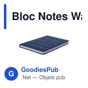 Bloc Notes Walpol - Miniature 8