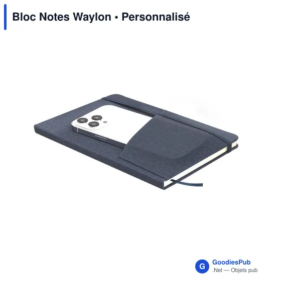 Bloc Notes personnalisable Waylon avec logo en PU recyclé - Image 11