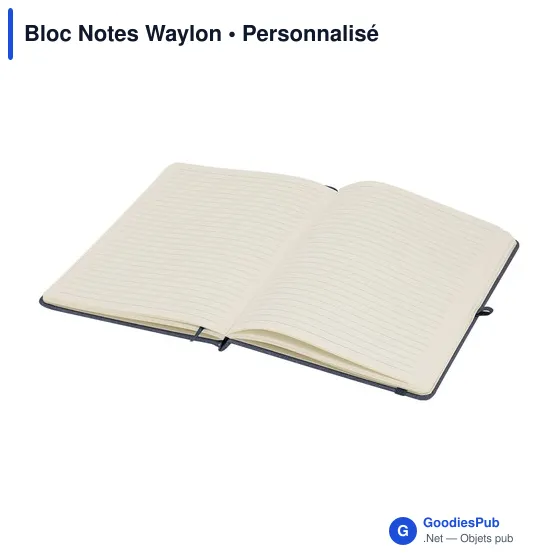 Bloc Notes personnalisable Waylon avec logo en PU recyclé - Image 12