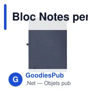 Bloc Notes personnalisable Waylon avec logo en PU recyclé - Miniature 3