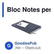 Bloc Notes personnalisable Waylon avec logo en PU recyclé - Miniature 4