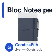 Bloc Notes personnalisable Waylon avec logo en PU recyclé - Miniature 6