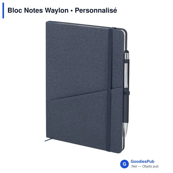 Bloc Notes personnalisable Waylon avec logo en PU recyclé - Image 6