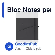 Bloc Notes personnalisable Waylon avec logo en PU recyclé - Miniature 8