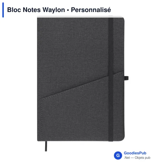 Bloc Notes personnalisable Waylon avec logo en PU recyclé - Image 8