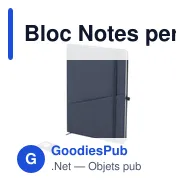 Bloc Notes personnalisable Waylon avec logo en PU recyclé - Miniature 9