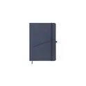 Variante bleu marine - Bloc Notes personnalisable Waylon avec logo en PU recyclé