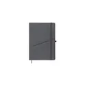 Variante gris - Bloc Notes personnalisable Waylon avec logo en PU recyclé