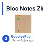 Bloc Notes Zinko - Miniature 1
