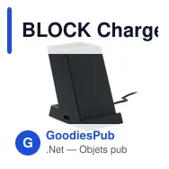 BLOCK Chargeur sans fil 15W en ABS - Miniature 1