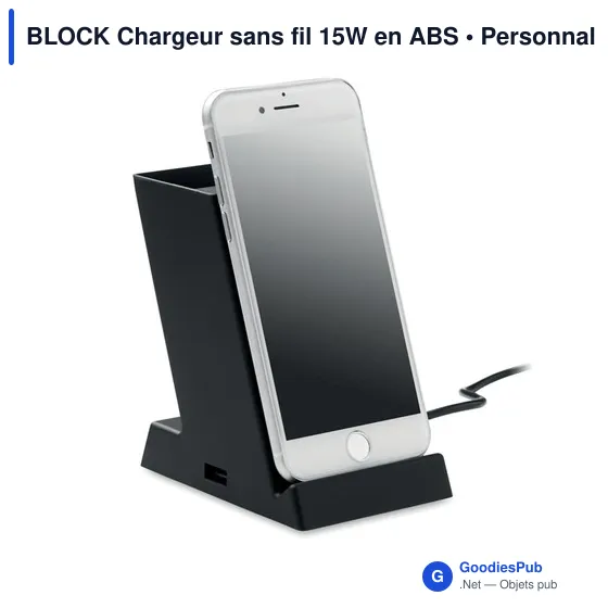 BLOCK Chargeur sans fil 15W en ABS - Image 4