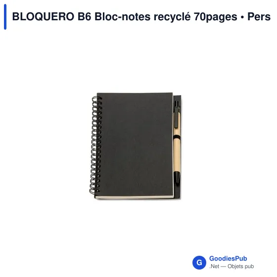 BLOQUERO B6 Bloc-notes recyclé 70 pages - Image 2