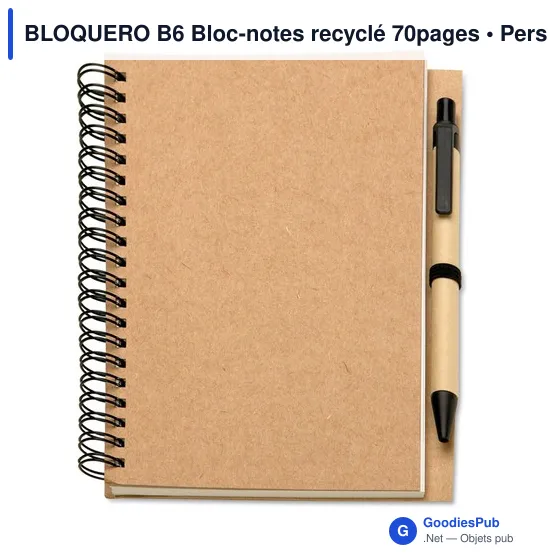 BLOQUERO B6 Bloc-notes recyclé 70 pages - Image 5