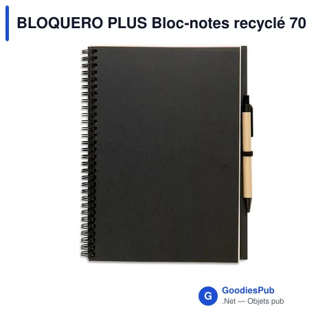 BLOQUERO PLUS Bloc-notes recyclé 70 pages
