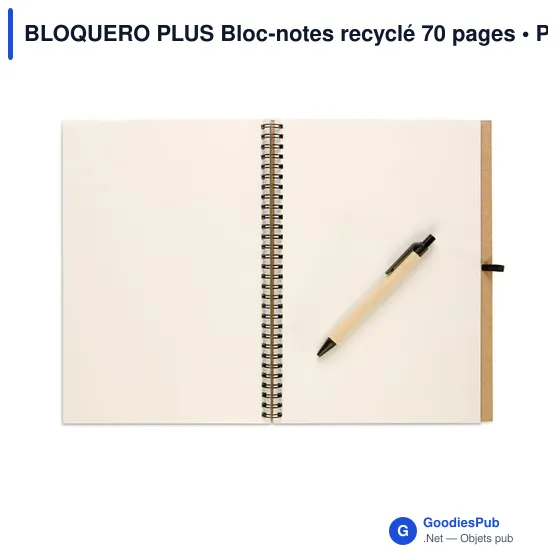 BLOQUERO PLUS Bloc-notes recyclé 70 pages - Image 2