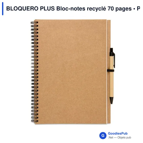 BLOQUERO PLUS Bloc-notes recyclé 70 pages - Image 3