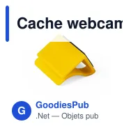 Cache webcam personnalisable Fewek avec logo pour protection de la vie privée - Miniature 1