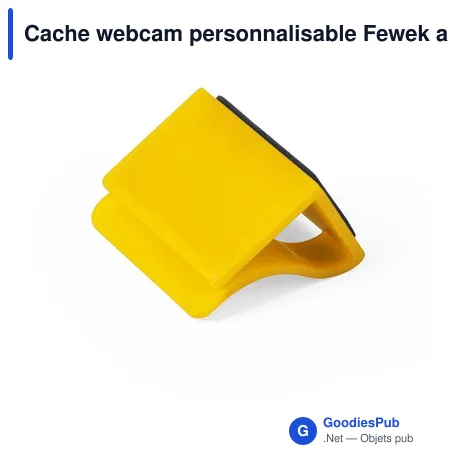 Cache webcam personnalisable Fewek avec logo pour protection de la vie privée