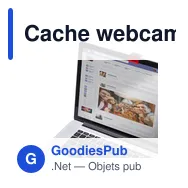 Cache webcam personnalisable Fewek avec logo pour protection de la vie privée - Miniature 4