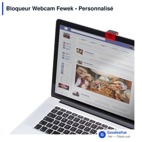 Cache webcam personnalisable Fewek avec logo pour protection de la vie privée - Image 4