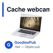 Cache webcam personnalisable Fewek avec logo pour protection de la vie privée - Miniature 5