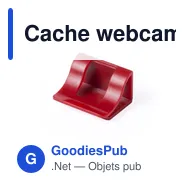 Cache webcam personnalisable Fewek avec logo pour protection de la vie privée - Miniature 6