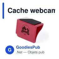 Cache webcam personnalisable Fewek avec logo pour protection de la vie privée - Miniature 7