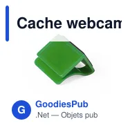 Cache webcam personnalisable Fewek avec logo pour protection de la vie privée - Miniature 8
