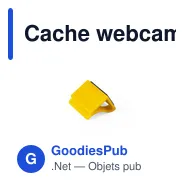 Cache webcam personnalisable Fewek avec logo pour protection de la vie privée - Miniature 9