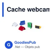 Cache webcam personnalisable Fewek avec logo pour protection de la vie privée - Miniature 10