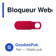 Bloqueur Webcam Nambus - Miniature 1