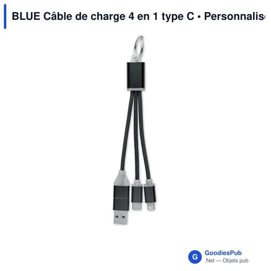 BLUE Câble de charge 4 en 1 type C - Image 2