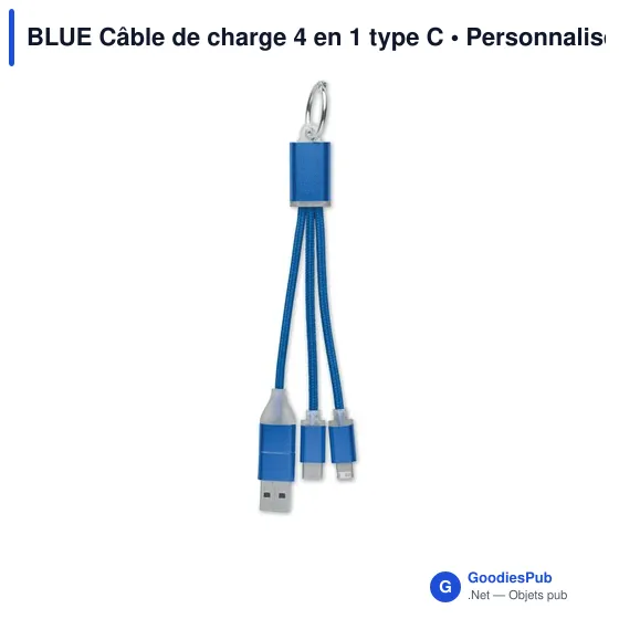 BLUE Câble de charge 4 en 1 type C - Image 11