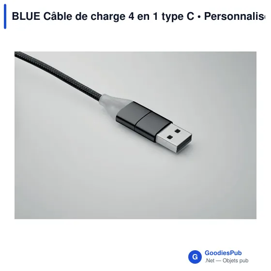 BLUE Câble de charge 4 en 1 type C - Image 4