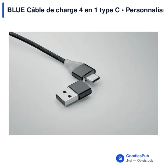 BLUE Câble de charge 4 en 1 type C - Image 5