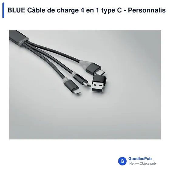 BLUE Câble de charge 4 en 1 type C - Image 6