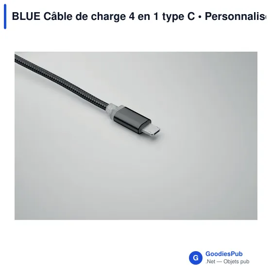 BLUE Câble de charge 4 en 1 type C - Image 8