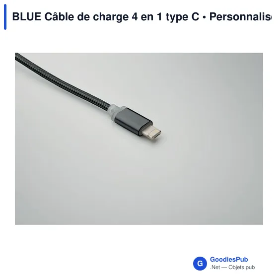 BLUE Câble de charge 4 en 1 type C - Image 9