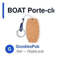 BOAT Porte-clés en liège flottant - Miniature 3