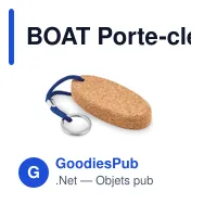 BOAT Porte-clés en liège flottant - Miniature 4