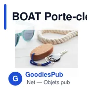 BOAT Porte-clés en liège flottant - Miniature 6