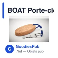 BOAT Porte-clés en liège flottant - Miniature 7