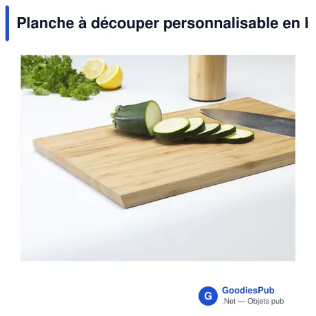 Planche à découper personnalisable en bambou avec logo - Bocado Board