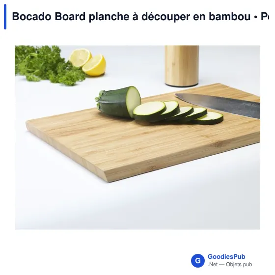 Planche à découper personnalisable en bambou avec logo - Bocado Board - Image 1