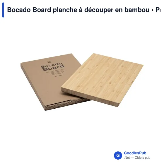 Planche à découper personnalisable en bambou avec logo - Bocado Board - Image 5