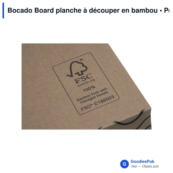 Planche à découper personnalisable en bambou avec logo - Bocado Board - Image 6