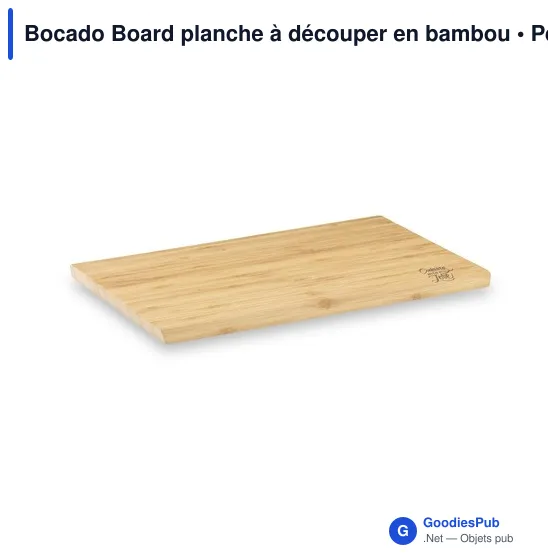 Planche à découper personnalisable en bambou avec logo - Bocado Board - Image 7