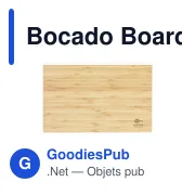 Planche à découper personnalisable en bambou avec logo - Bocado Board - Miniature 8