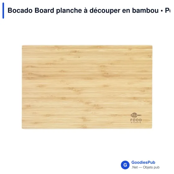 Planche à découper personnalisable en bambou avec logo - Bocado Board - Image 8